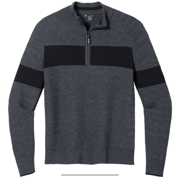Smartwool Other - Mens Smartwool Ripple Ridge Stripe Half Zip Sweater Size Large Like NEW